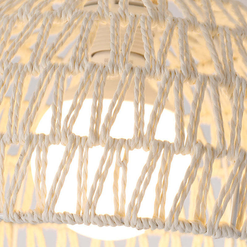 Japanese Solid Wood 1-Light Ceiling Light