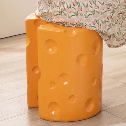 Contemporary Kids Cheese Resin Side Table