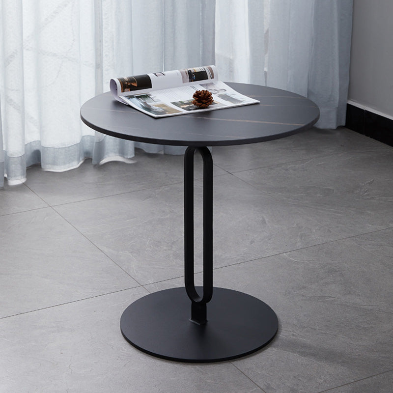 Minimalist Marble Steel Three-Leg Coffee Table