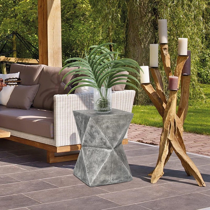 Nordic Hexagonal Magnesium Oxide End Table