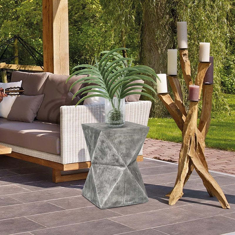Nordic Hexagonal Magnesium Oxide End Table