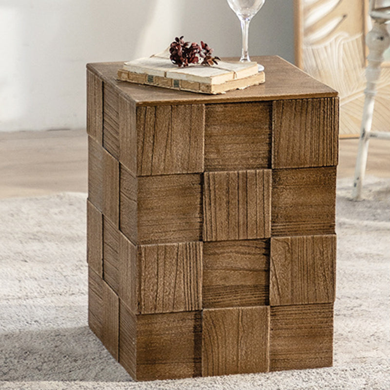 Vintage Solid Wood End Table