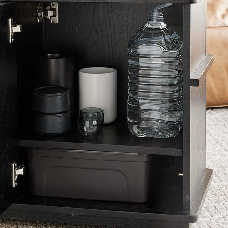 Vintage Rectangular Wood Glass 3-Tier Coffee Table