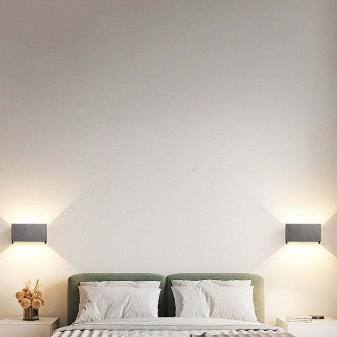 Nordic Aluminum Square Beam Reading Wall Sconce