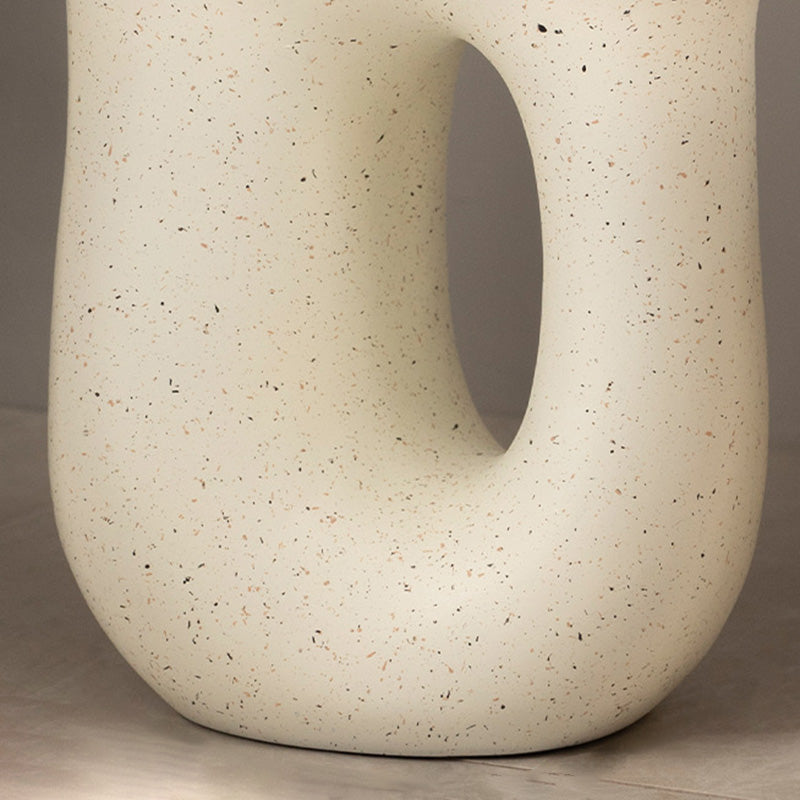 Contemporary U-Shape Resin Coffee Table