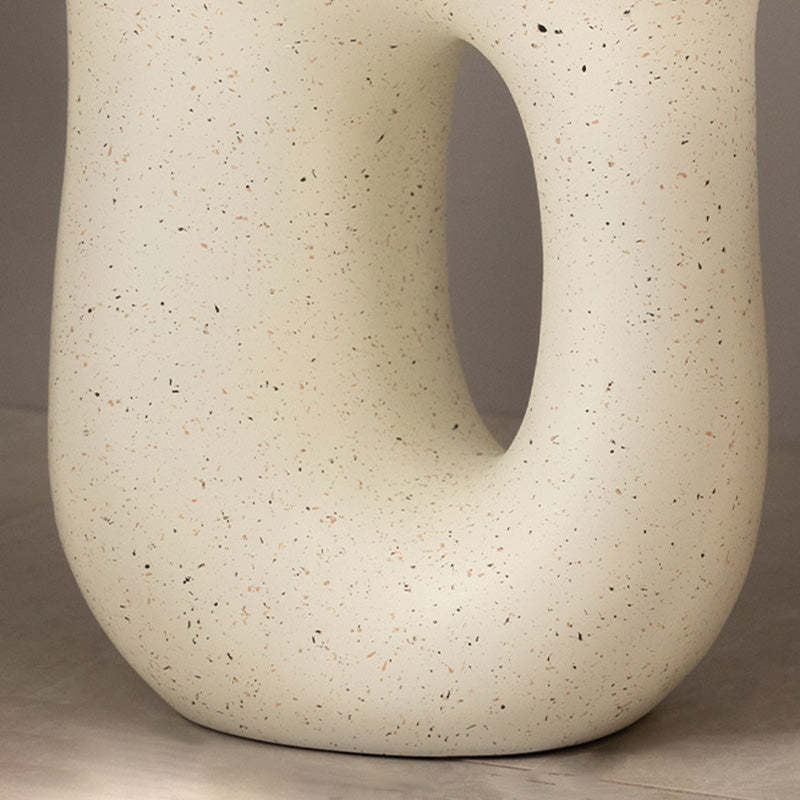 Contemporary U-Shape Resin Coffee Table
