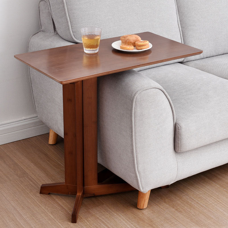Minimalist Square Wood End Table - 24x15x25