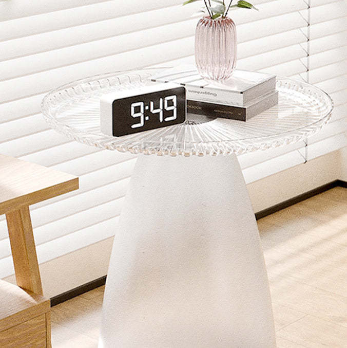 Minimalist Round PET Plastic Side Table