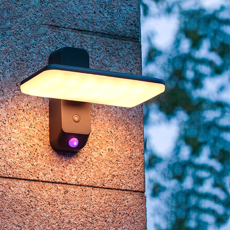 Modern Solar Infrared Sensor LED Outdoor Wall Sconce