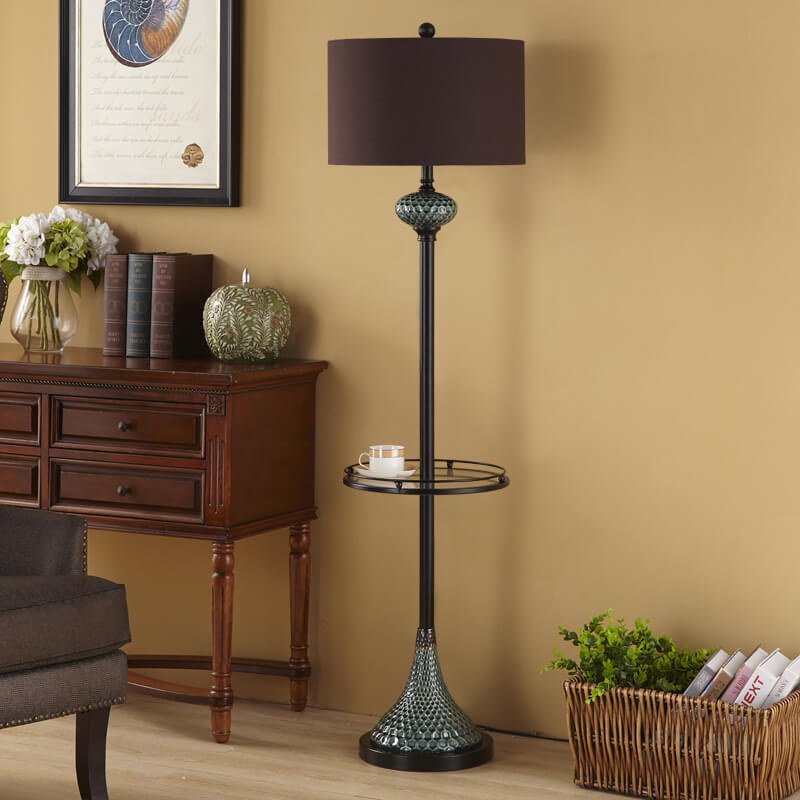 European Ceramic Fabric Floor Lamp