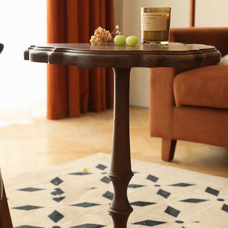 Vintage Round Lace Wood Coffee Table