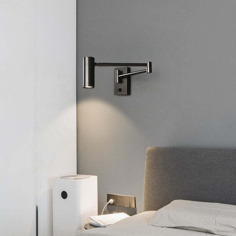 Nordic Copper Rotatable Reading LED Sconce