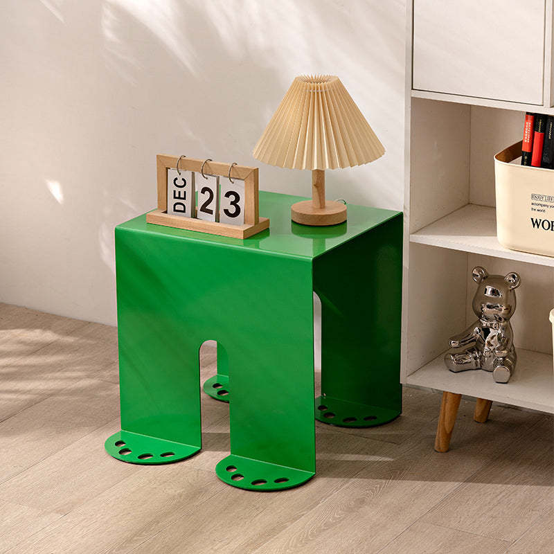 Scandinavian Iron Square End Table