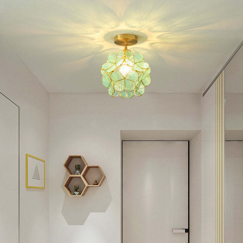New Japanese Manual Petal Aisle Ceiling Light