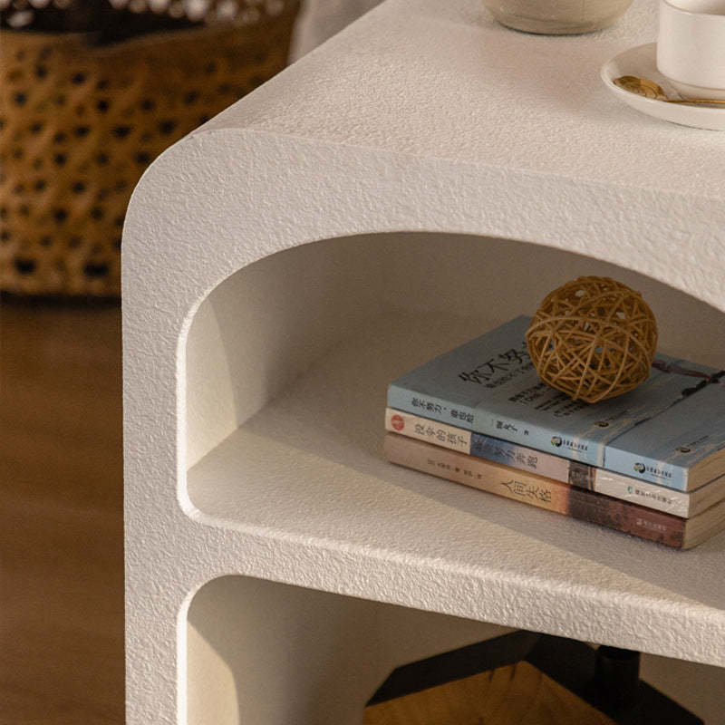 Minimalist Rounded Density Panel Nightstand