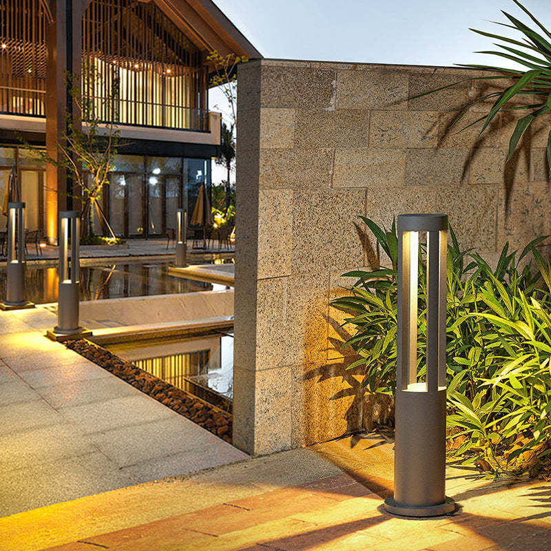 Minimalist Cylinder Square Aluminum LED Landscape Light