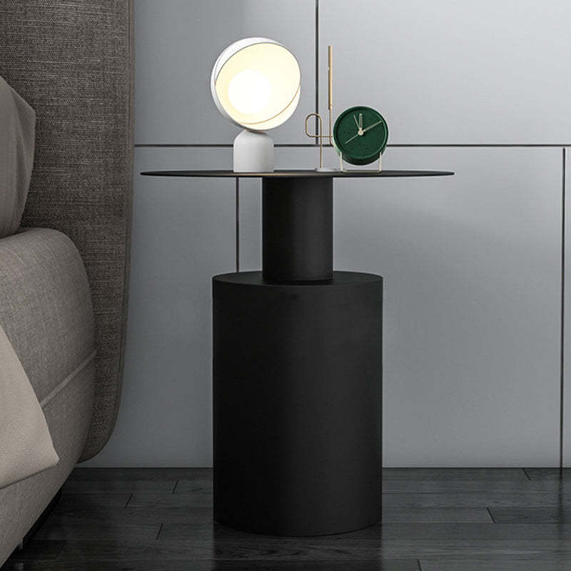 Minimalist Cylinder Iron Bedside Nightstand