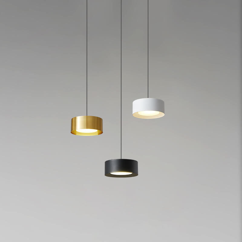 Minimalist Round Iron LED Pendant Light