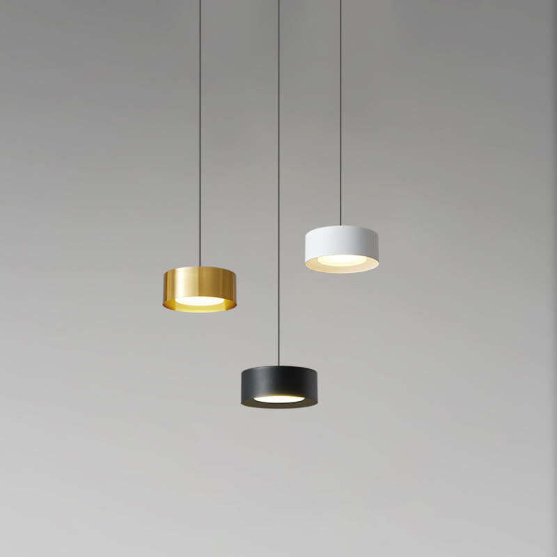 Minimalist Round Iron LED Pendant Light