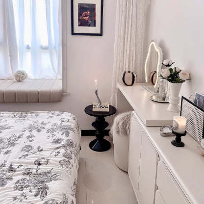 Nordic Resin Lacquer Side Table