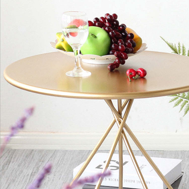 Luxury Metal Pentagram Base End Table