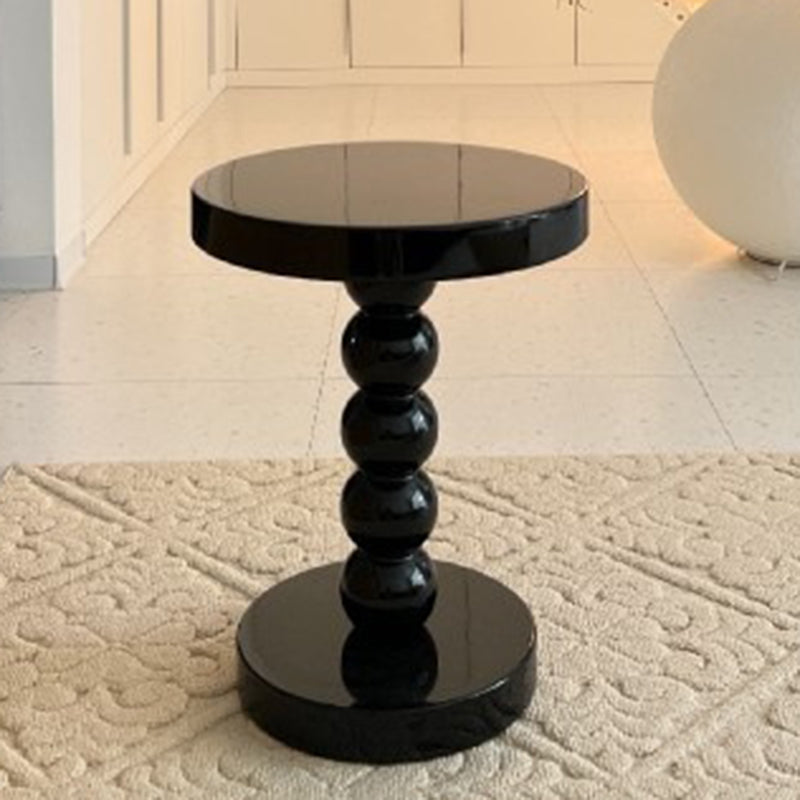 Vintage Round Beaded Wooden Coffee Table