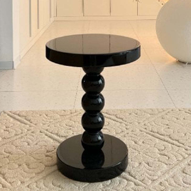 Vintage Round Beaded Wooden Coffee Table