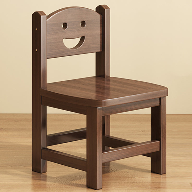 Traditional curved smile dining chairs & benches in wood — 10.24" L x 9.84" W x 17.72" H