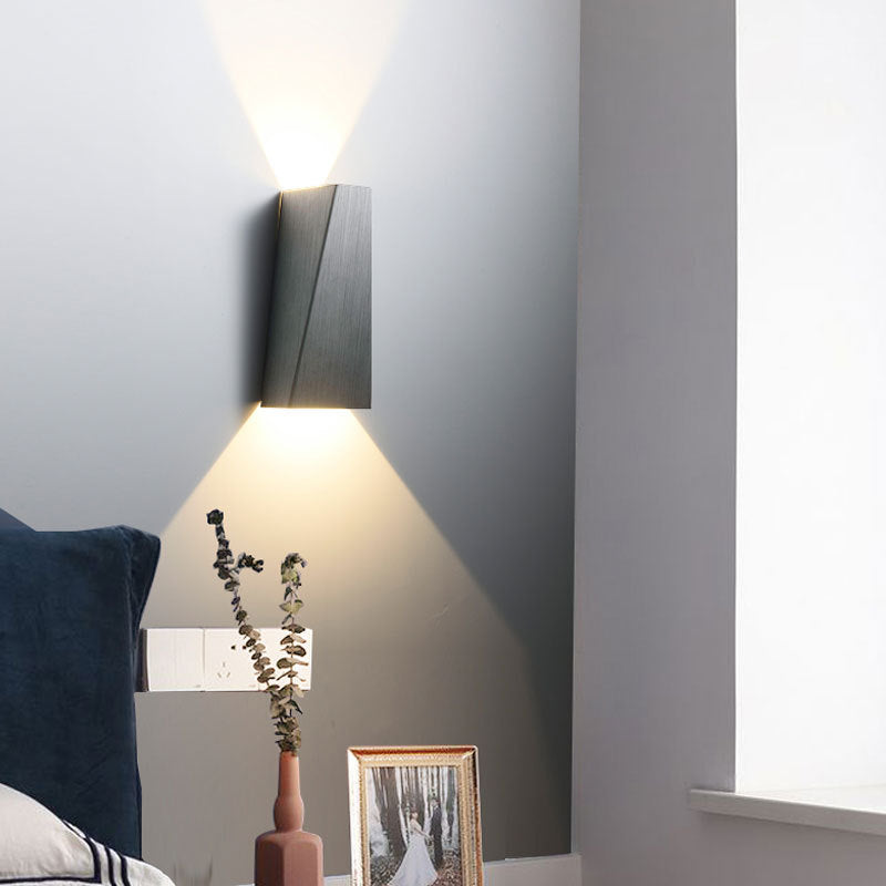 Lighom minimalist home geometric aluminum wall sconces — Brushed Gold / 220V-240V (UK/AU)