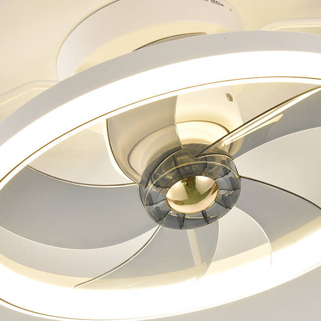 Minimalist Ring Shade Mount Ceiling Fan Light
