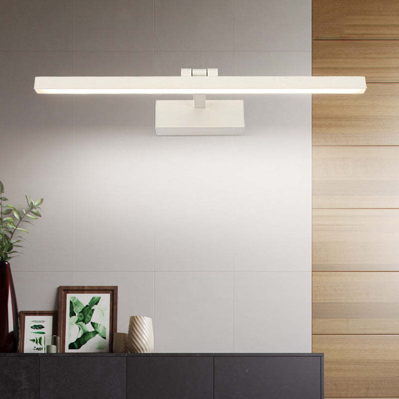 Minimalist Long Iron Aluminum LED Vanity Sconce