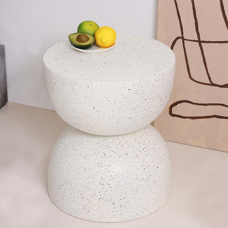 Nordic Round Magnesium Oxide End Table