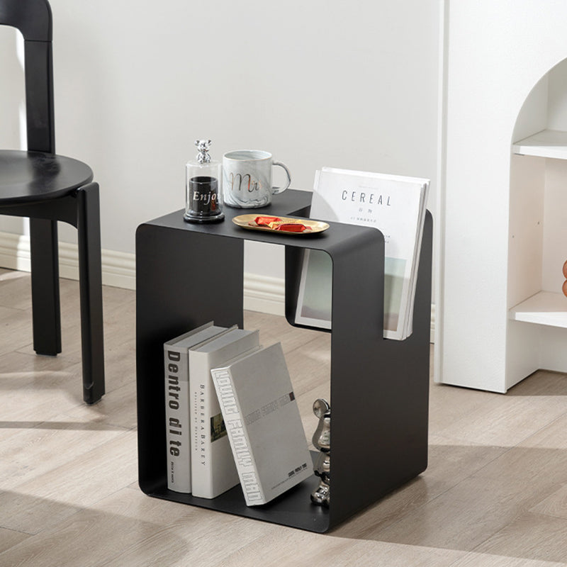 Minimalist Rectangular Cubic Iron End Table