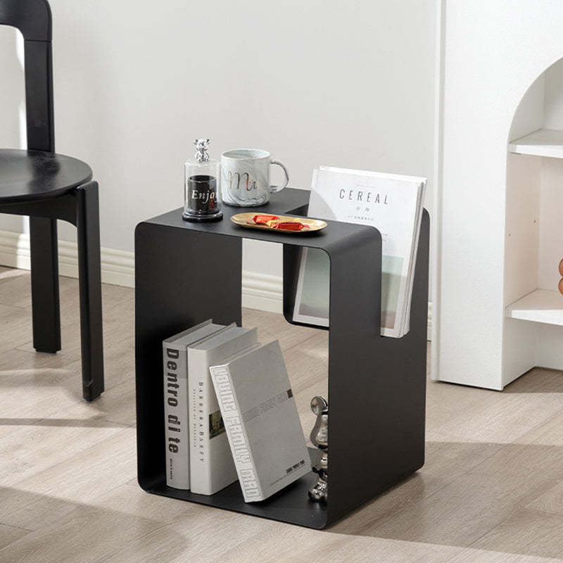Minimalist Rectangular Cubic Iron End Table