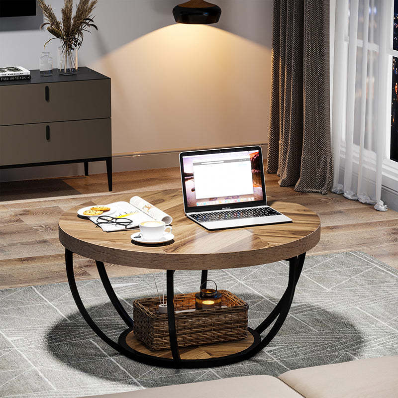 Modern Luxury Round Steel Coffee Table