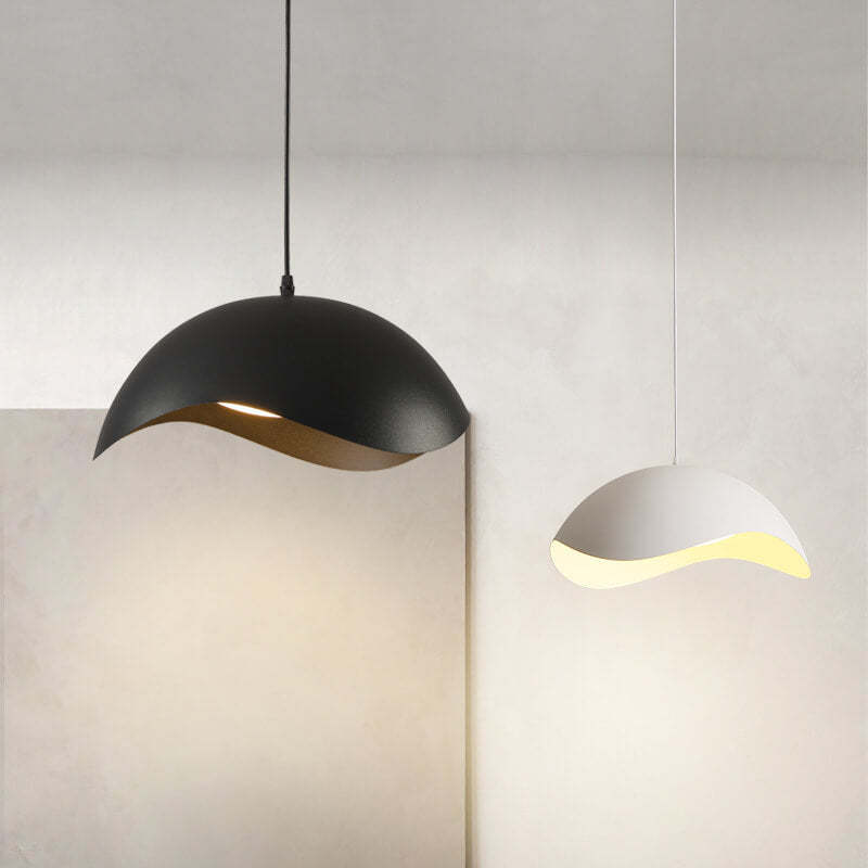 Nordic Minimalist Dome Wave LED Pendant Light