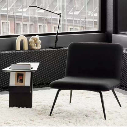 Minimalist Triangle Wood 1-Shelf Side Table