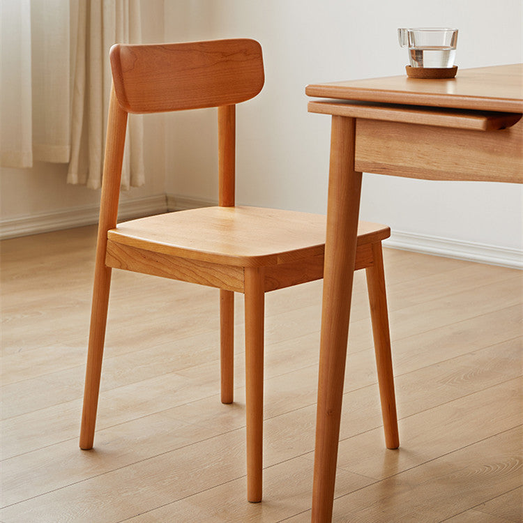 Scandinavian Rectangular Wood Chair