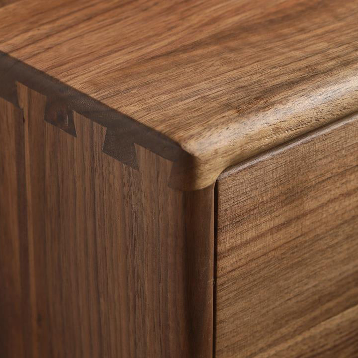 French Rectangular Wood 1-Drawer End Table