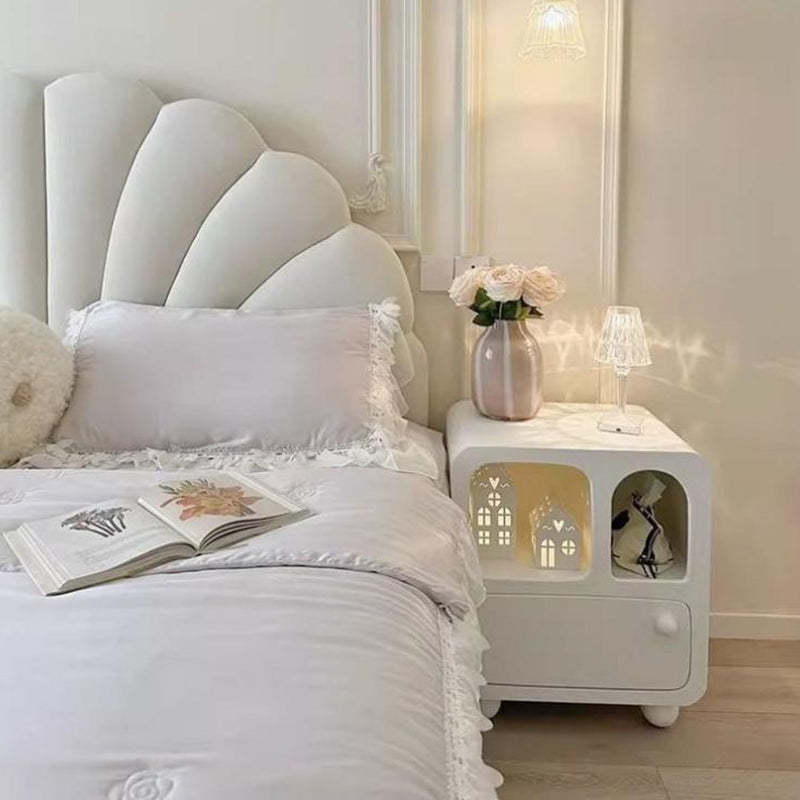 Contemporary Wood 1-Drawer End Table