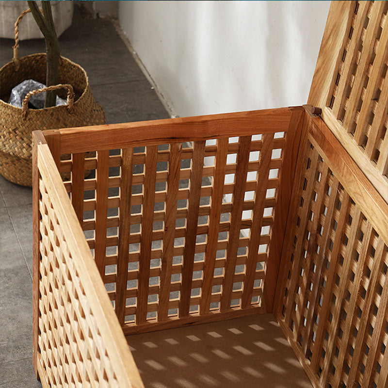 Japanese Square Wood Metal Coffee Table