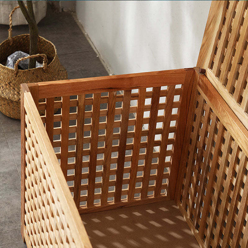 Japanese Square Wood Metal Coffee Table