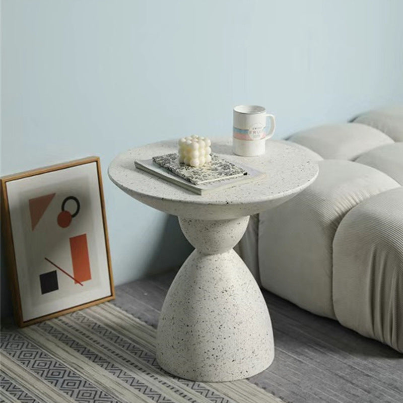 Nordic Hourglass Magnesium Oxide End Table