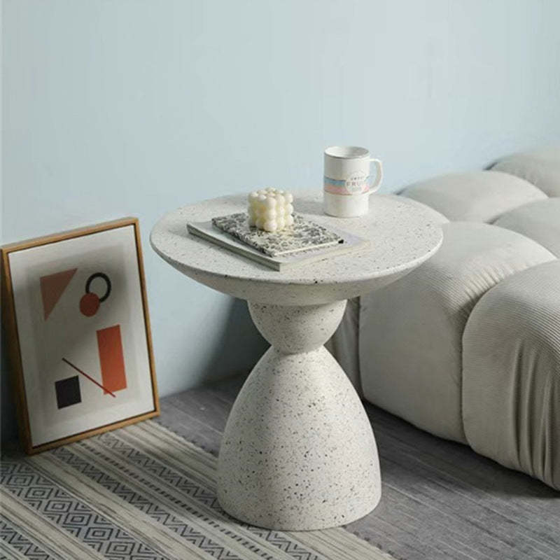 Nordic Hourglass Magnesium Oxide End Table