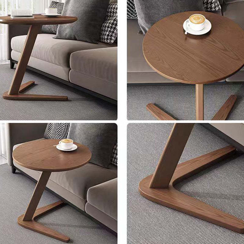 Nordic Triangle Base Wood Coffee Table