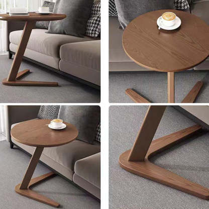 Nordic Triangle Base Wood Coffee Table