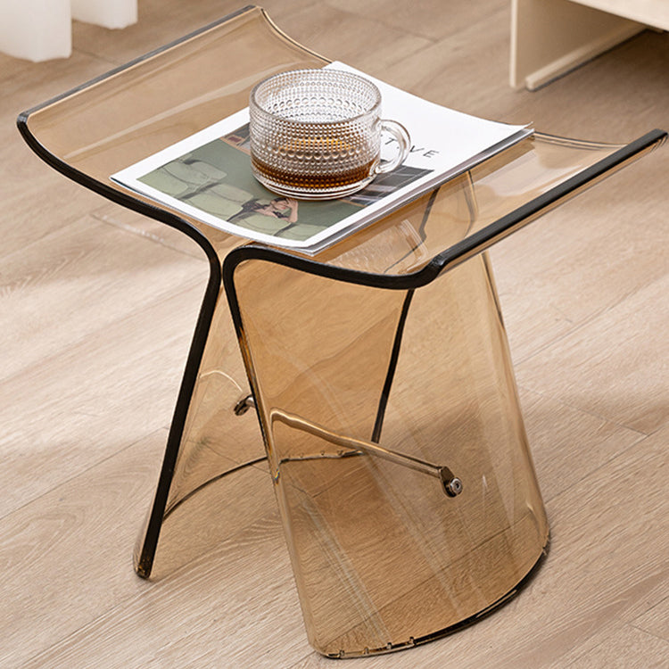 Scandinavian Butterfly Vanity Stool — Amber