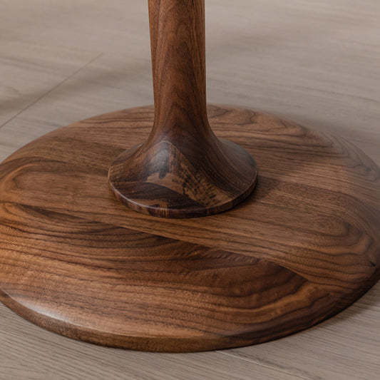 Vintage Walnut Wood End Table