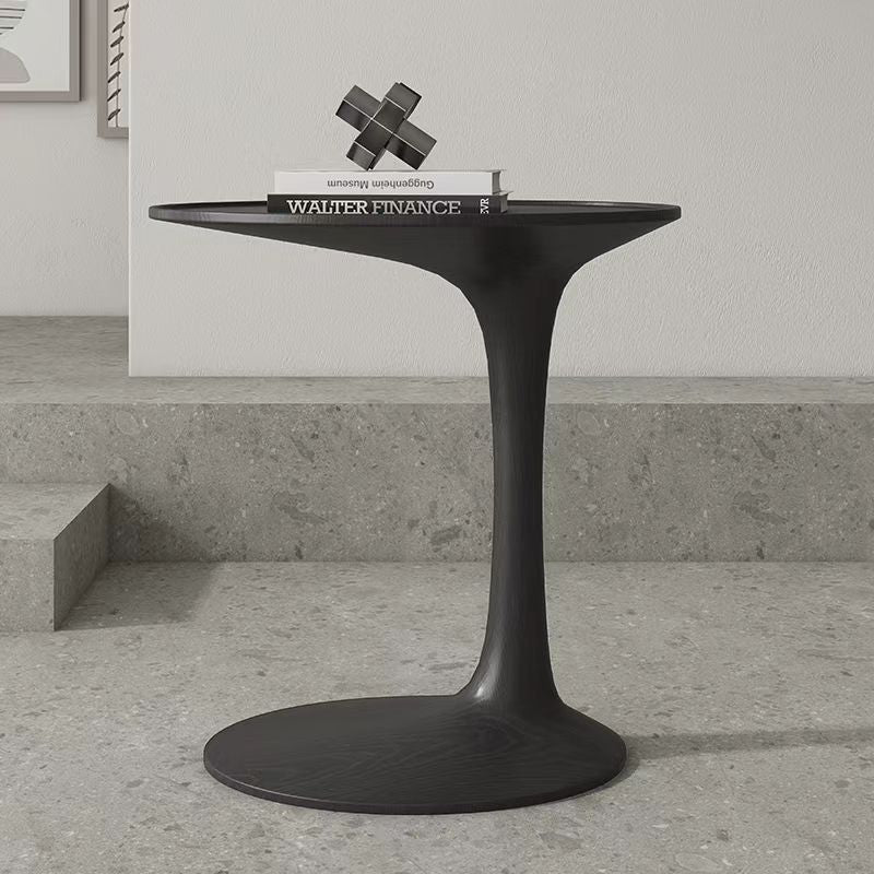 Minimalist Oval Wood Coffee Table