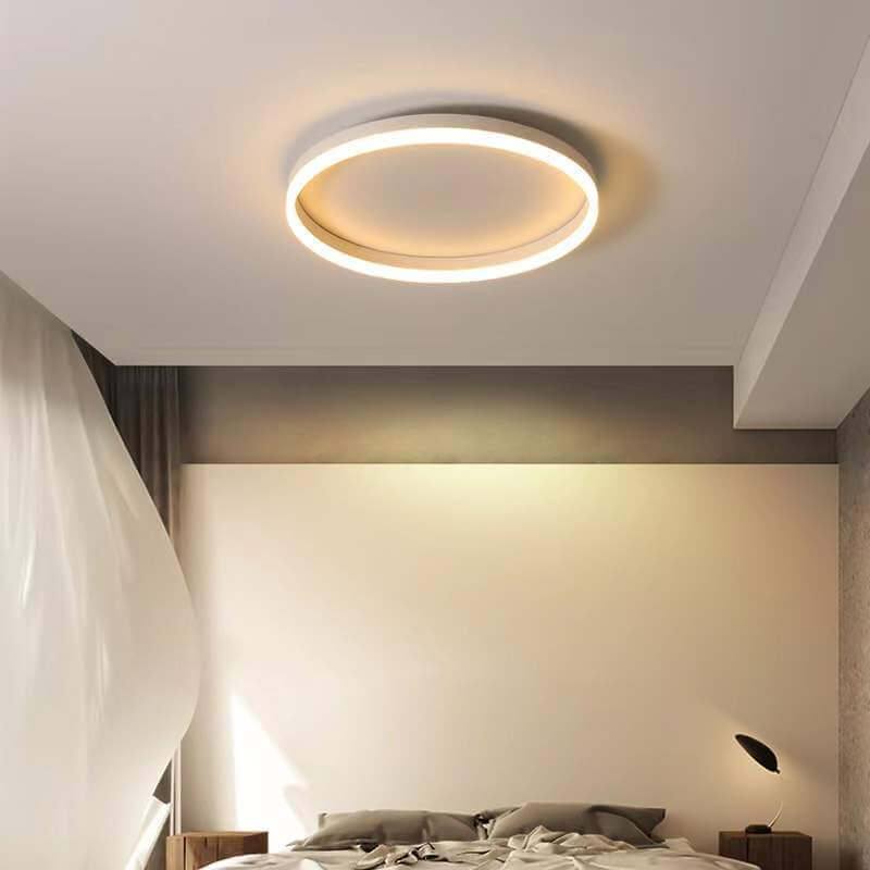 Nordic Circle Ring Iron Acrylic LED Flush Ceiling Light